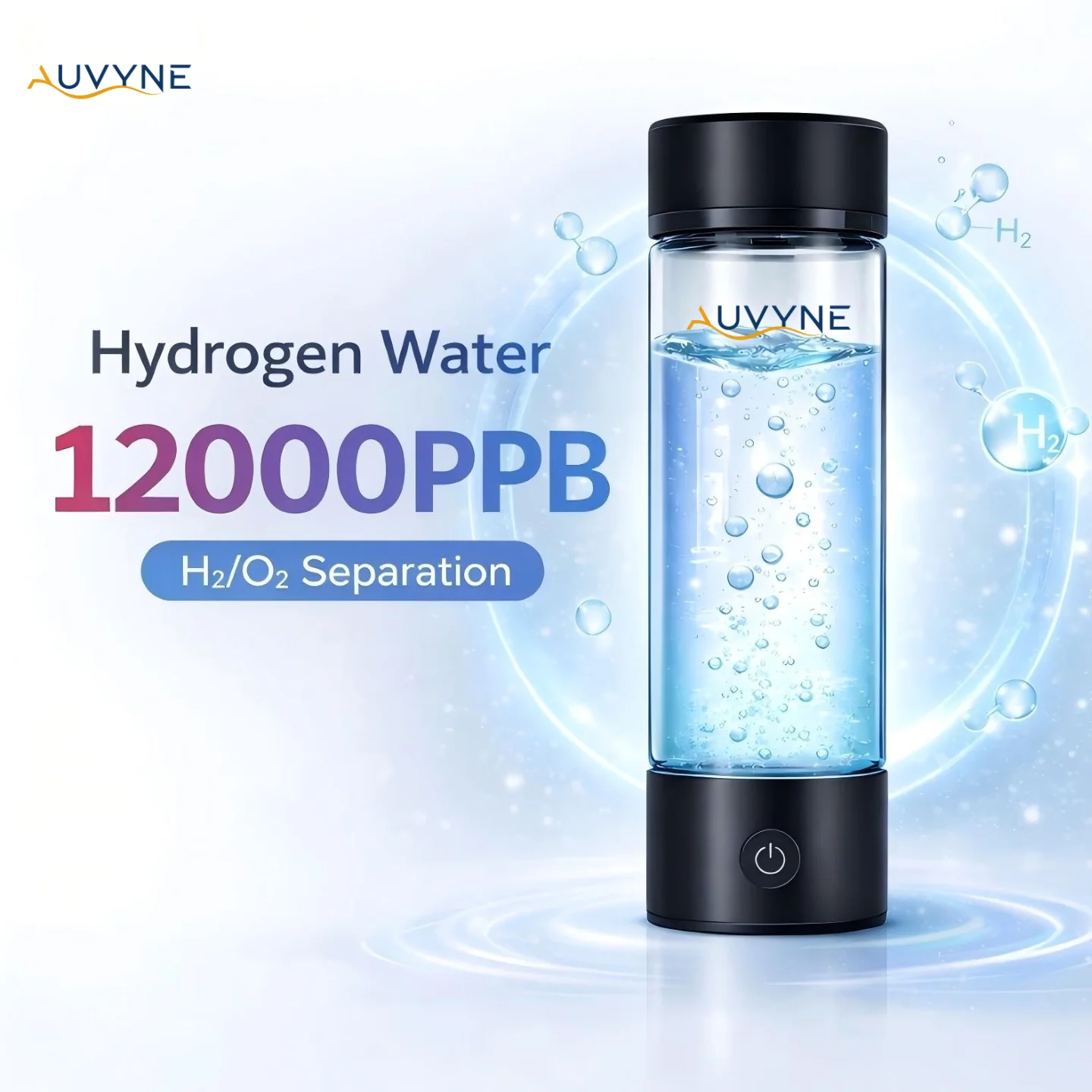 Image of Tragbarer Wasserstoff-Wassergenerator Flasche Wiederaufladbarer Elektrischer Alkalischer Wasserionisierer Becher Wasserstoffreiches Gesundheitsgetränk