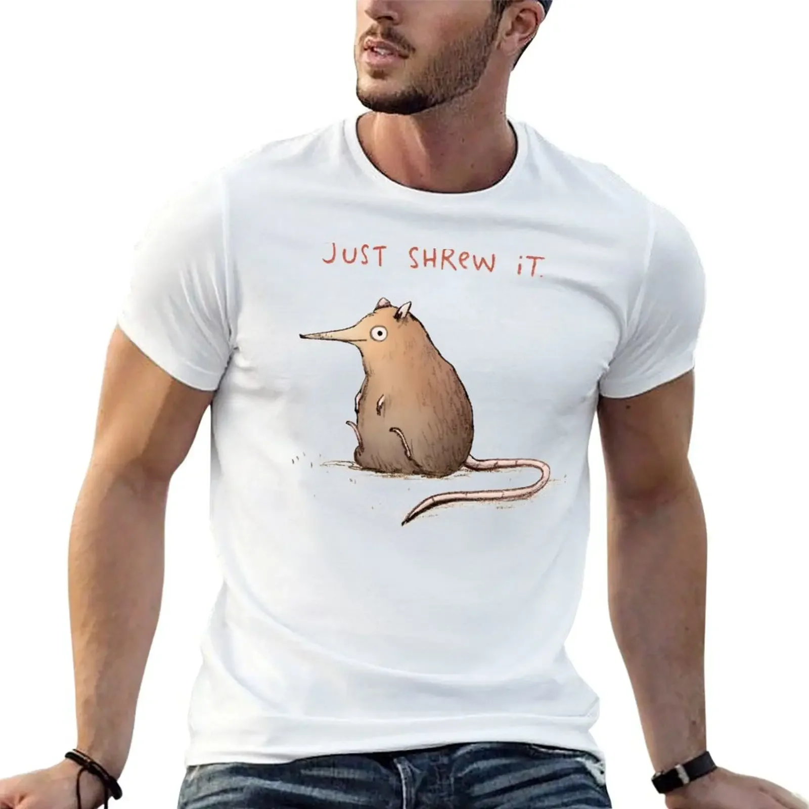 Just Shrew It T-Shirt vintage anime shirt anime figures vintage graphic tee man clothes tshirts for men