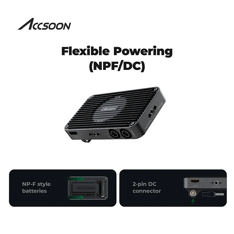 ACCSOON SeeMo Pro Adapter for SDI and HDMI-compatible  Video on iPhone and iPad Wireless Transmission/Monitor/Computer