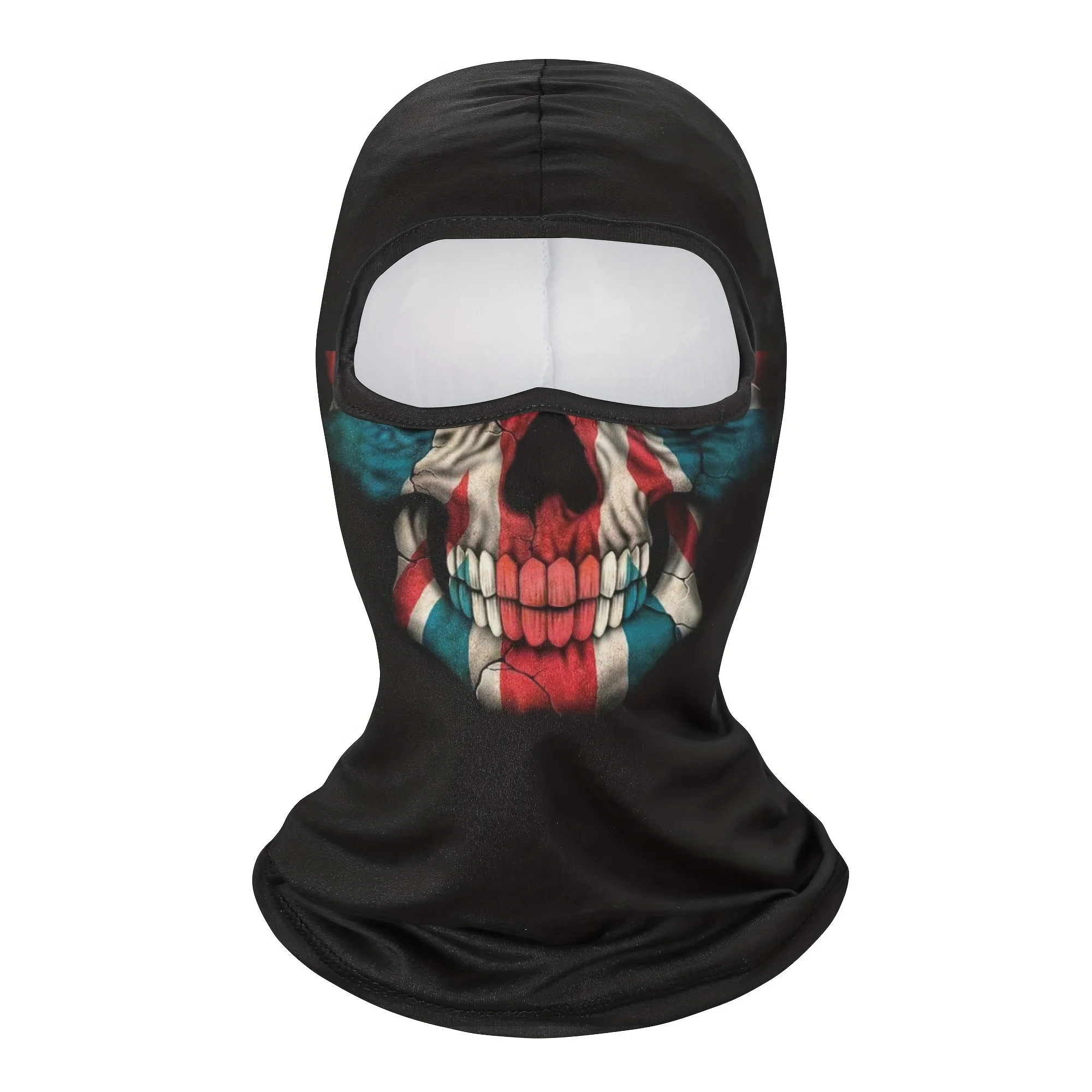 1pc Balaclava Face Mask Clown Ghost Skull Mask, Breathable Windproof, UV Sun Dust Protective Full Face Cover For Summer Sprin