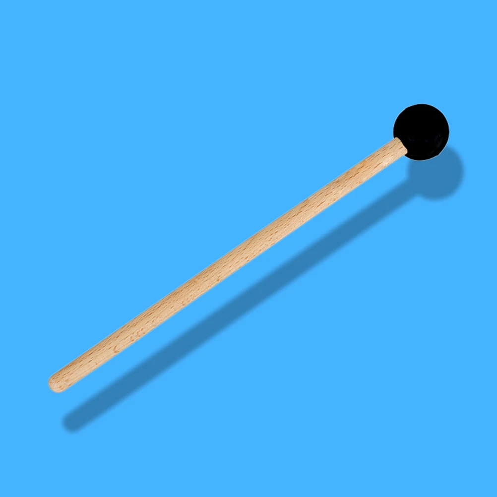 

1pcs Singing Bowl Mallet Percussion Drumsticks Rubber Head Wooden Handle Bass Drum Mallet Musical Instrument Sticks Hammer Child