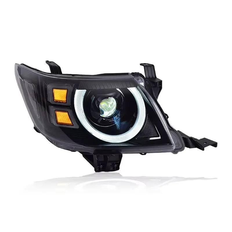 FOR Toyota Hilux 2012-2014 Headlight Assembly with DRL Dual Beam Lens & LED Turn Signal for Enhanced Night Driving Safety