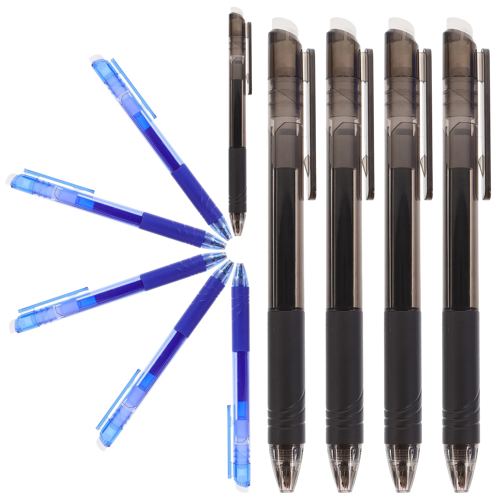 10 Pcs Erasable Pen Black Pens Refills for School Writing Color Bulk Ink Erase