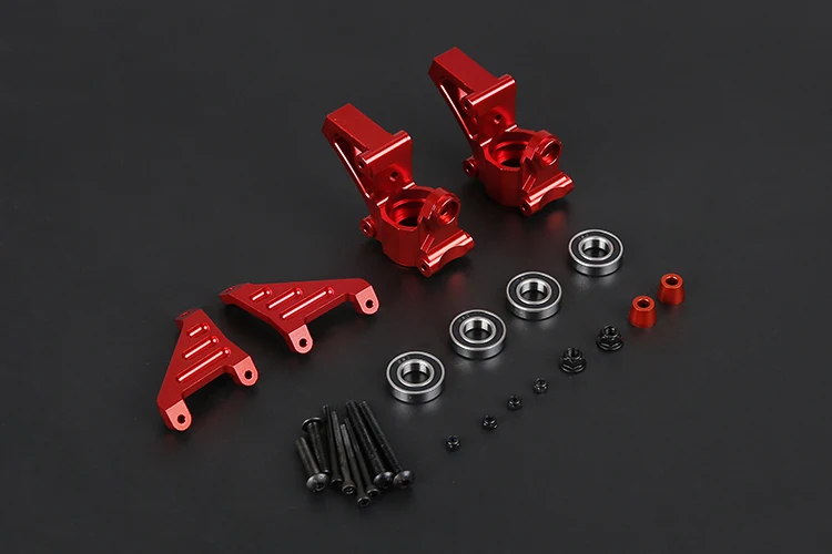 CNC Aluminum Front Wheel Hub and Steering Kits for HPI Baja Rovan Baja and King motor Baja Buggy