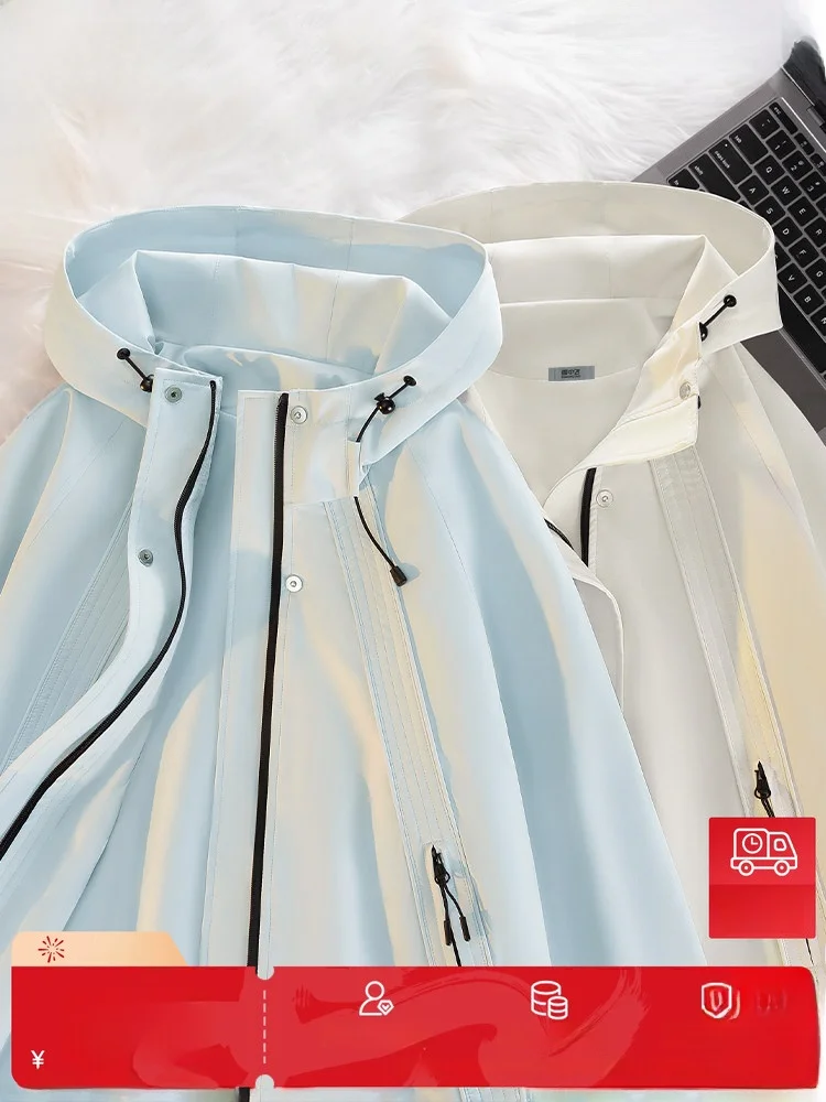 

Snow Flng Women's Jaet Spring 2026 New Blue Top Student Outdoor Sports oulder Insert Sve Hooded Coat Polyester Fiber