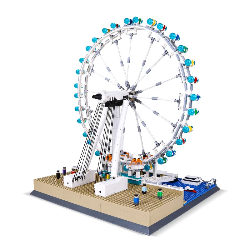 1528 個クリエイティブ観覧車ロンドンアイビルディングブロック MOC おもちゃ小さな粒子子供のギフト教育キット