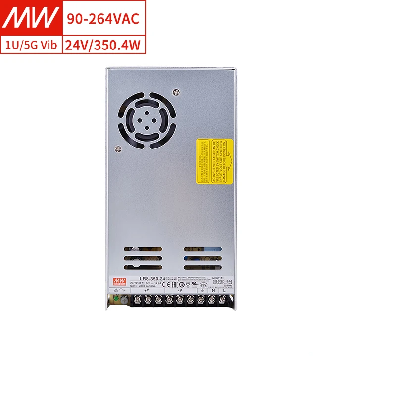 

LRS-350-24 88% Efficiency Built-in-Fan 1U 24V 14.6A 350W Single Output Power Supply for Industrial Automation System