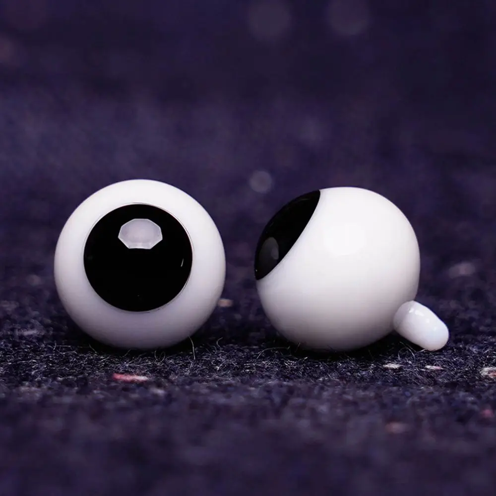 1Pair Doll Glass Eyes 6/8/10/12/14mm Black Glass Eyes Eyeball for BJD Doll DIY Doll Making Crafts Accessories Safety Animal Toy