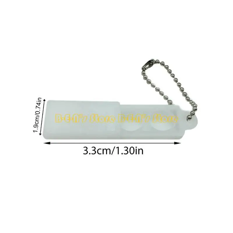 Y1AD Portable Battery Carrying Case For Hearing Aids Cochlear Devices Double Storage Compact PP Material Dustproof Design