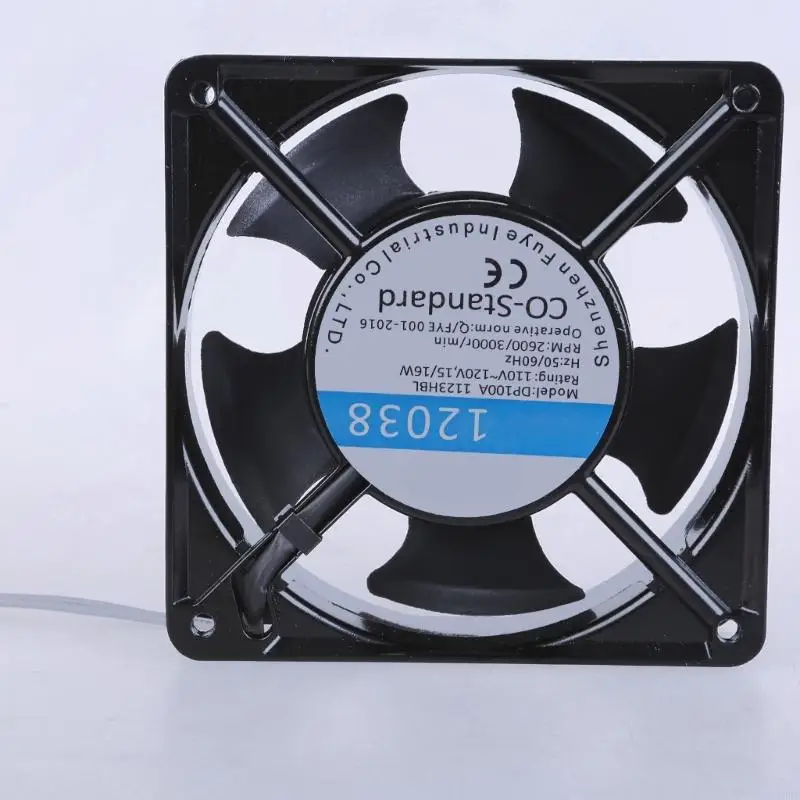 T3EE 12038 120mmx38mm 2600rpm High Brushless Ball Bearing Cooling Fan AC110-120V 50/60Hz 2600rpm For PC Desktop