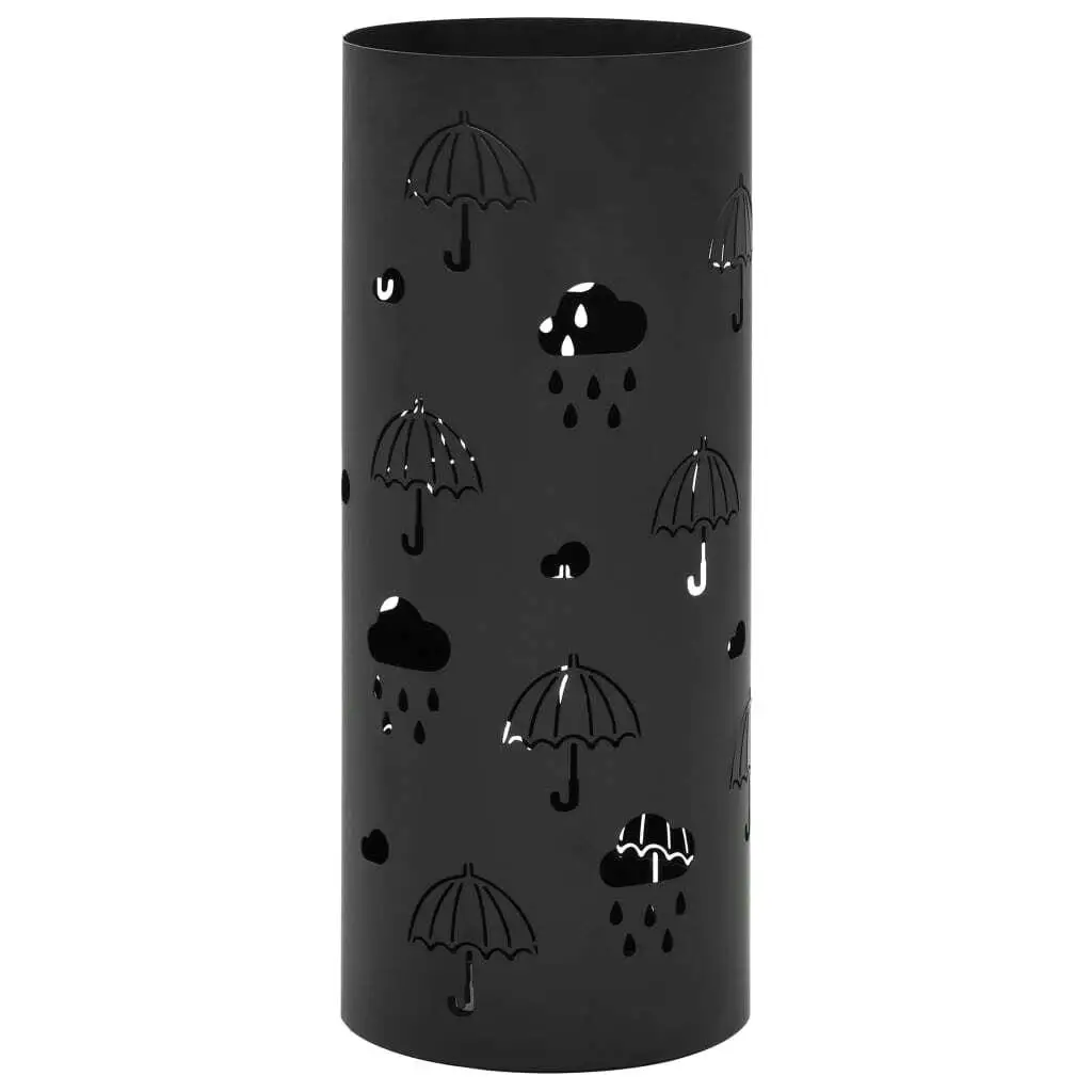 

Heavy-Duty Black Steel Umbrella Stand for Patio & Garden - Stylish & Durable Outdoor Umbrella Holder