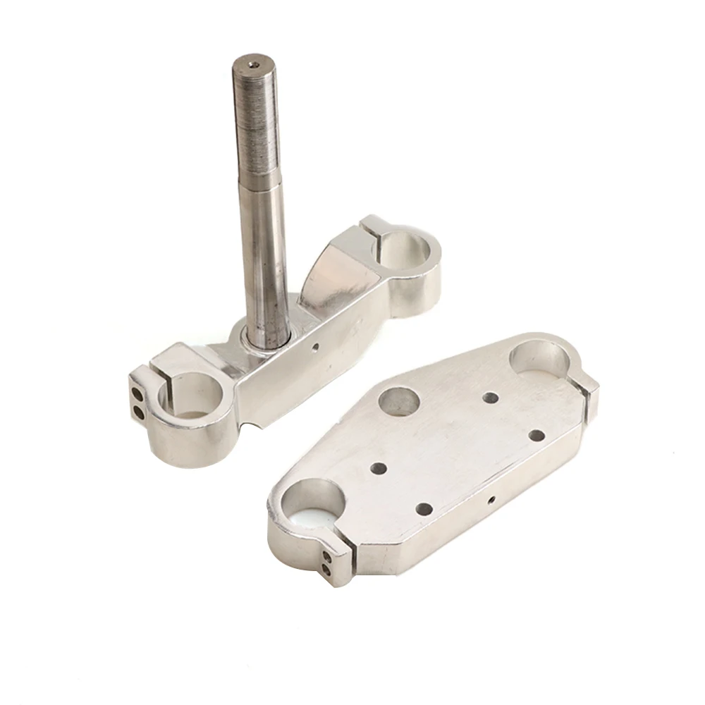 

Motorcycle 22mm 7/8" Handlebar Riser Mount Bars 33MM inverted shock absorber direction device Aluminum alloy upper &lower plate