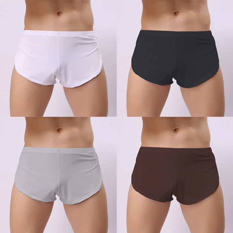 

Brand Men Underwear Boxer Shorts Mens Trunks Breathable Nylon silk Male Panties Underpants Man Cuecas Gay Underwear Boxers