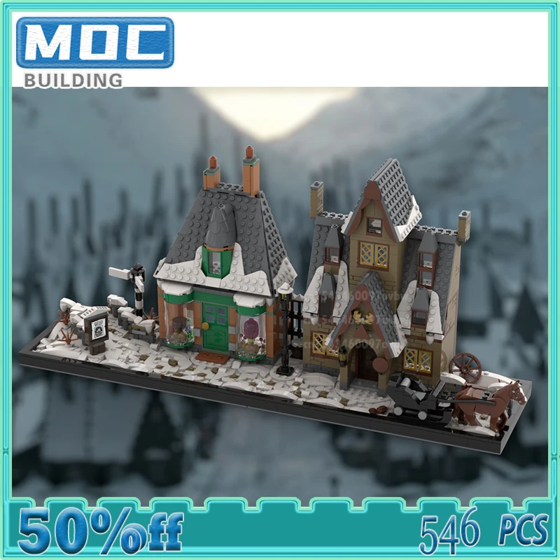 

Movie Series Scenery Castle Model Snow House Moc Building Blocks Architecture Modular Idea Street View Bricks Kids Toys Set Gift