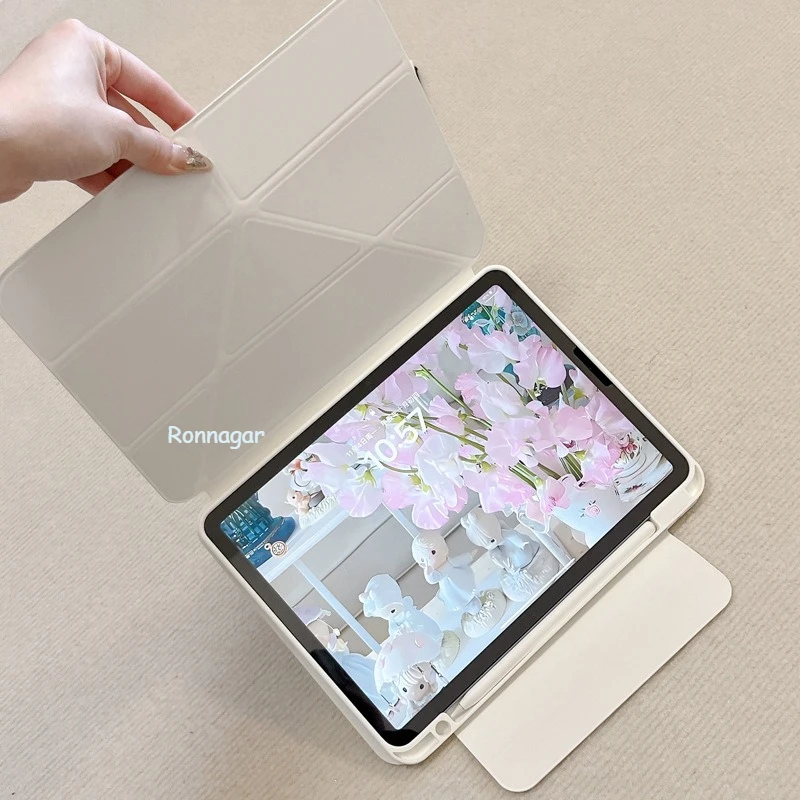 Y Folding Case for iPad 11th A16 Magnetic Case for iPad 10.2 9th 10th Funda Case Air11 13 Pro11 12.9 13'' M5 M4 M3 Air 4 5 10.9