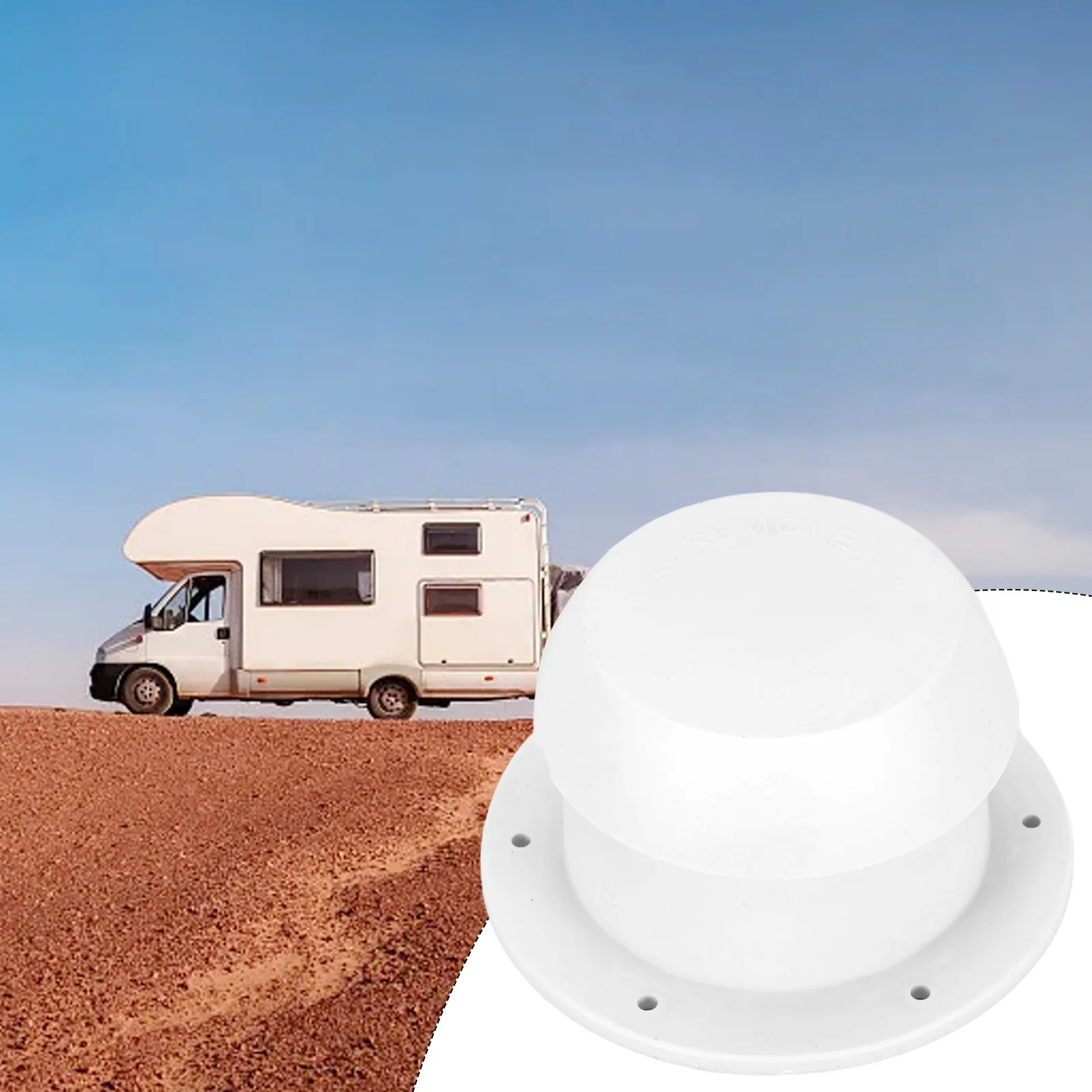 1 X RV Vent Cap White/black Vent Air Exhaust Fan Mushroom Head Shape RV Roof Motorhome Ventilation Cap Cover Replacement