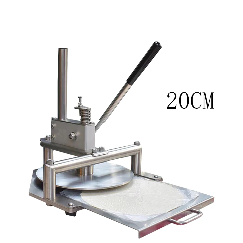 Commerciële pizza-chapati persmachine, handmatige pizzadeegpersmachine