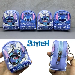 Disney Stitch Mała torba na klucze Torba na słuchawki AirPods 1 2 3 Pro Anime Torebka na monety Breloczek Plecak Breloczek Etui