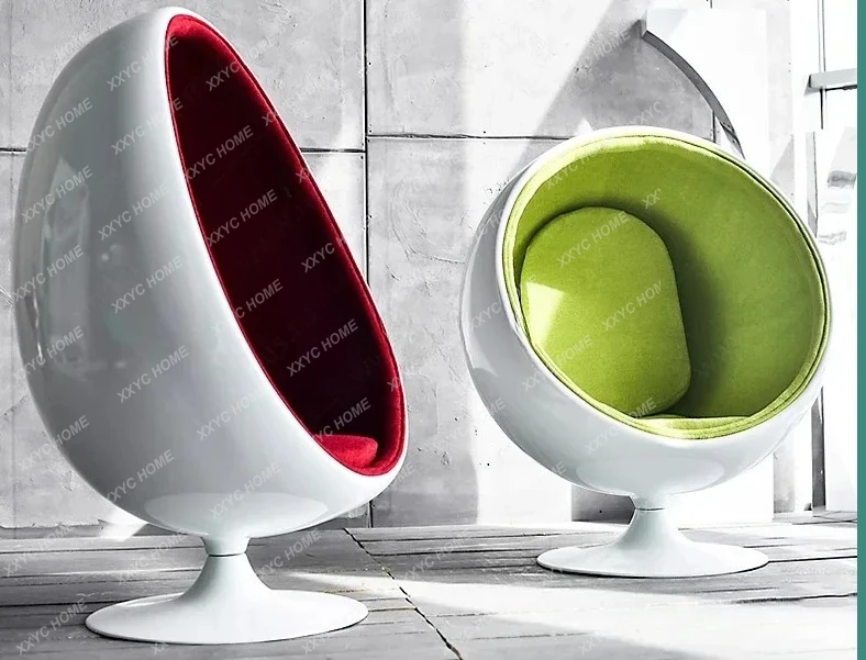 غرفة المعيشة الترفيه البيضاوي الكرة المدببة قذيفة البيض أريكة الفضاء كبسولة مقعد فقاعة #3