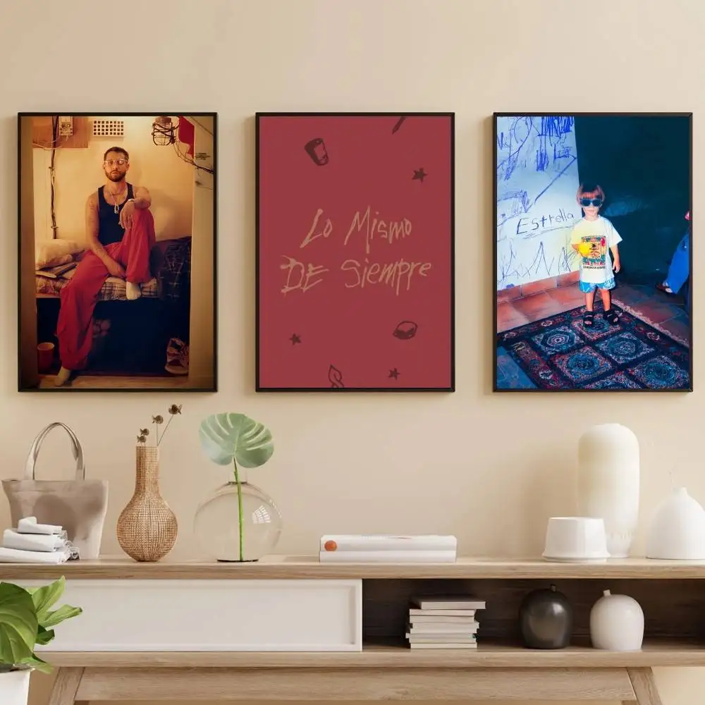 

M-Mora lo mismo de siempre Poster Self-adhesive Art Waterproof Paper Sticker Coffee House Bar Room