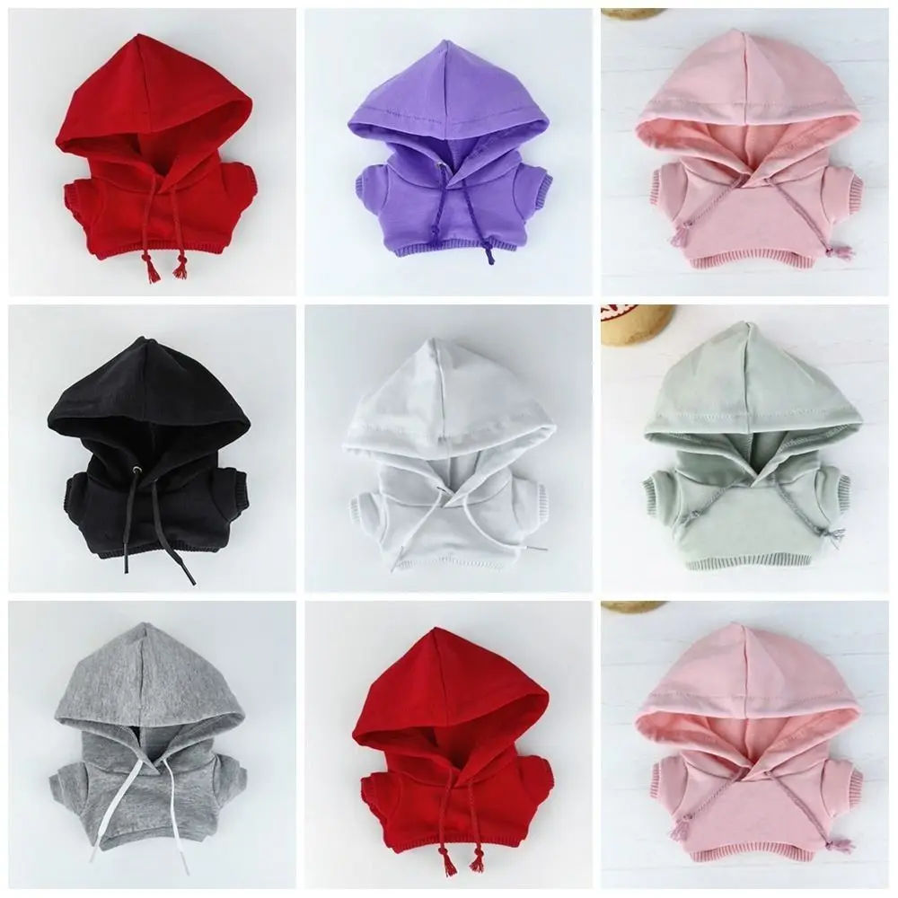 

Kids Toys Handmade Hoodies High Quality Cute 18 Colors Dolls Tops Casual Wear Fashion Clothes for 15cm Cotton Dolls