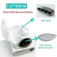 TONEPIE Automatische Kattenbak Accessoires, Ventilatiegat Bodemkapje, Rubberen Stop, Kattenbakdeur, Vervanging voor Kattenbak