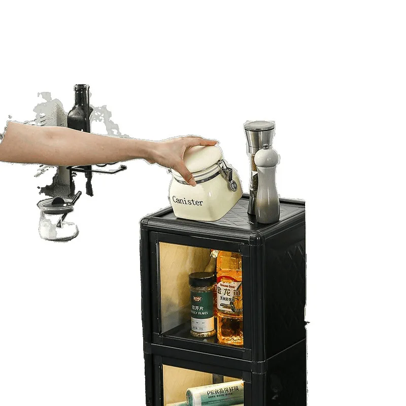 

Aluminum alloy crevice cabinet, bedroom kitchen assembled crevice cabinet