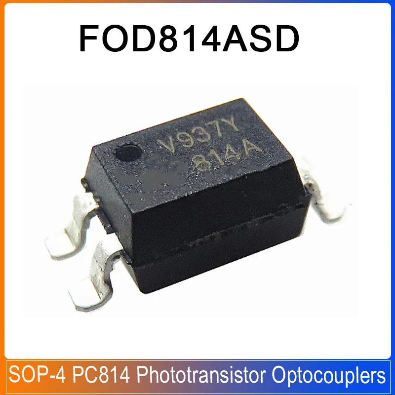 

10PCS FOD814ASD FOD814A 814A SOP-4 PC814 Phototransistor Optocouplers