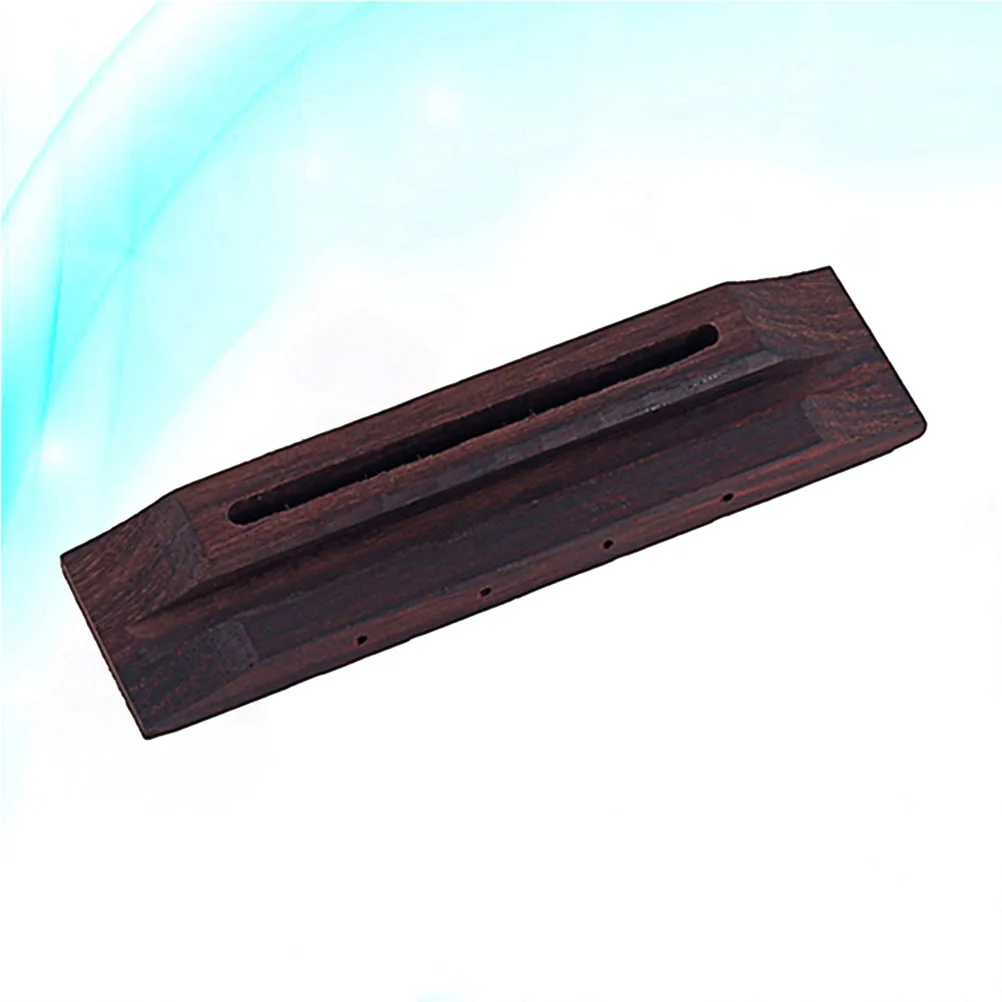 

Wooden Guitar Bridge Replacement For Ukulele Guitar Bass Natural Rosewood Durable Fit 4 String Instrument Parts