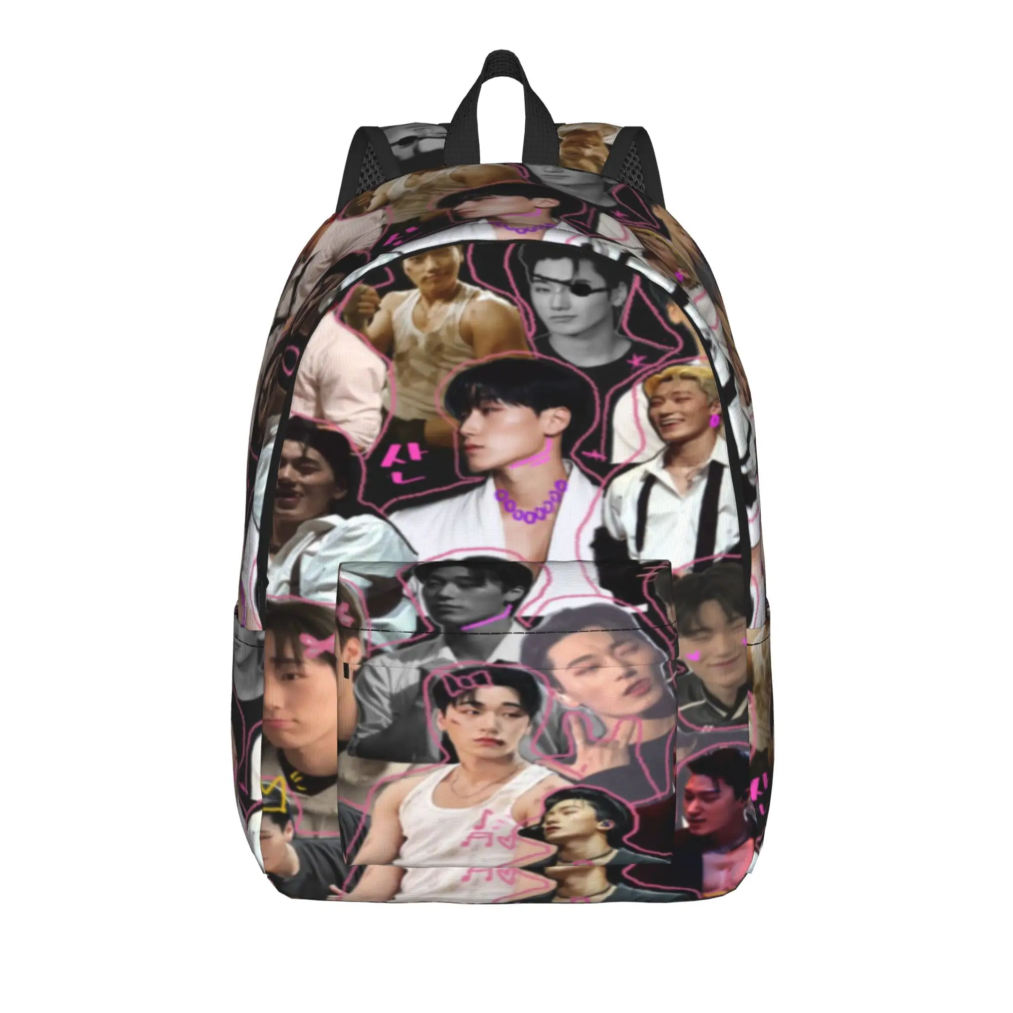 choi san bad ateezs Classical Backpack Gift Student Hiking Travel  Daypack for Men Women Laptop Shoulder Bag