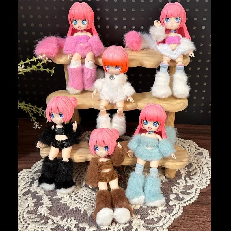 

Подлинная серия Cat Island 1/12 Mjd слепая коробка Caixa Caja Kawaii Cat Girl куклы настольный орнамент коллекция модель подарок-сюрприз