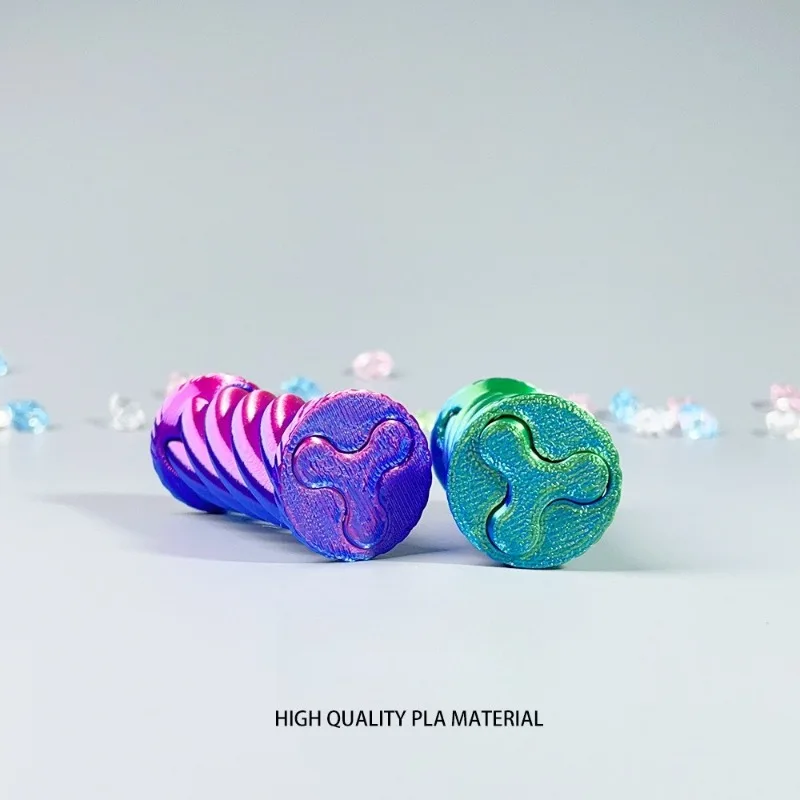 3D 印刷減圧おもちゃ回転スパイラル三次元スパイラルコーンヘリックスネジパススルー彫刻知育玩具