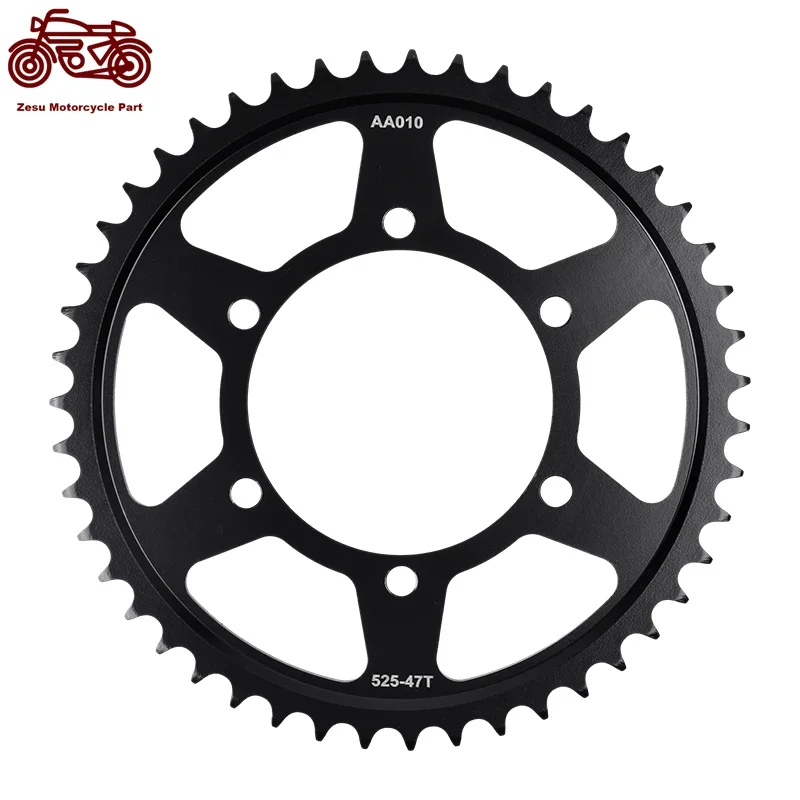 

525-47T 525 47 Tooth Motorcycle Rear Sprocket 20CrMnTi For Triumph 675Daytona 675DaytonaR 675Street Triple 675 Street Triple R