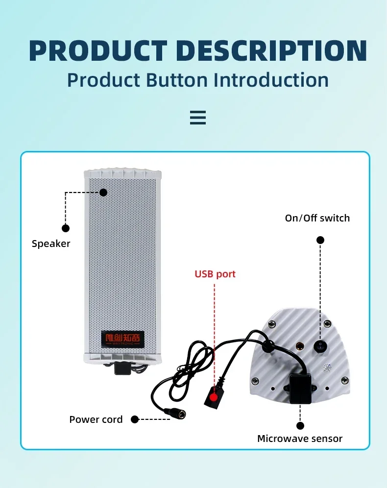 Senors فلاش صفارة الإنذار صوت مشغل الصوت كاشف حركة الأشعة تحت الحمراء للإنسان مستشعر الأشعة تحت الحمراء حتى الباب كاشف حركة الأشعة تحت الحمراء
