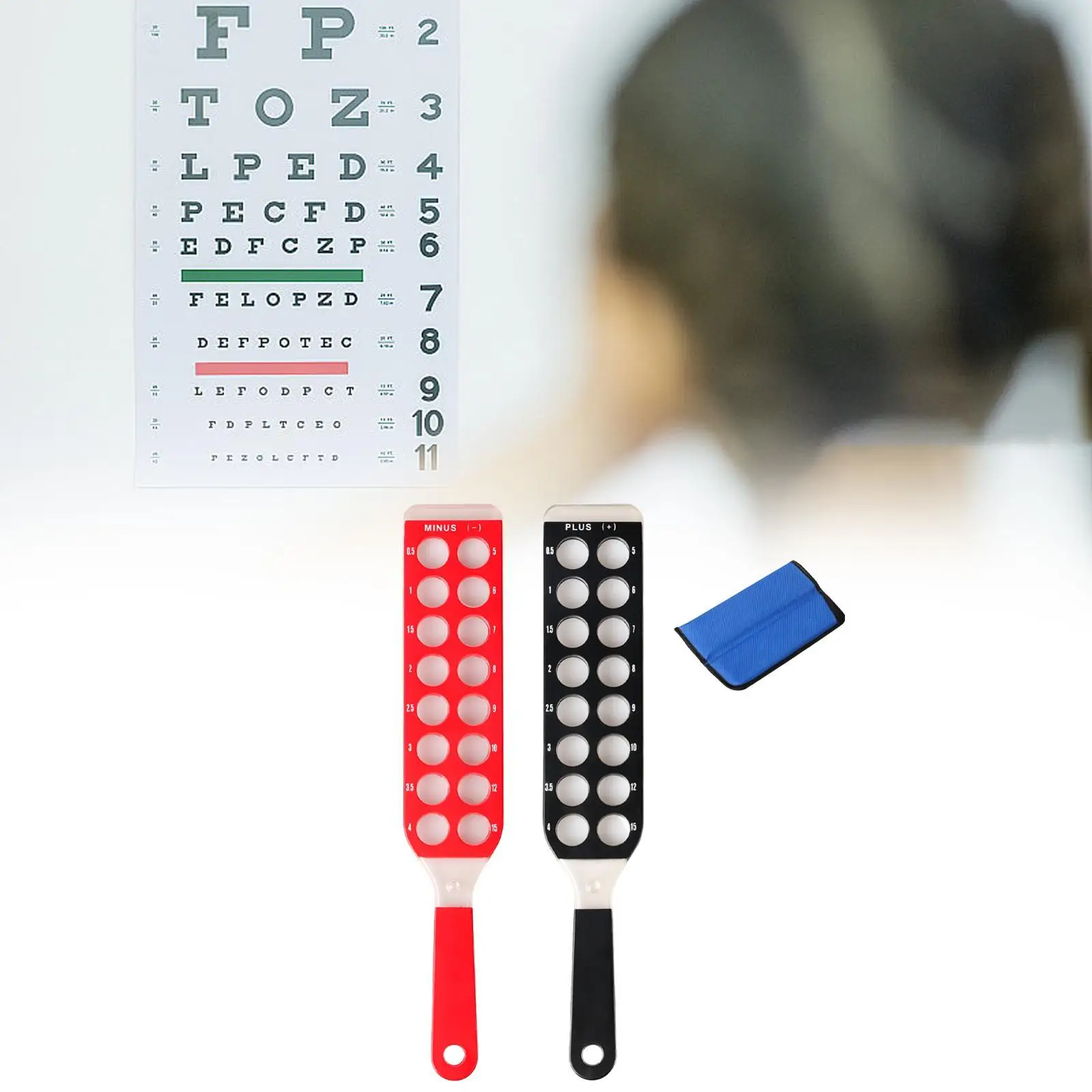 

Optical Retinoscopy Rack Accurate with Storage Pocket for Optometry Adults