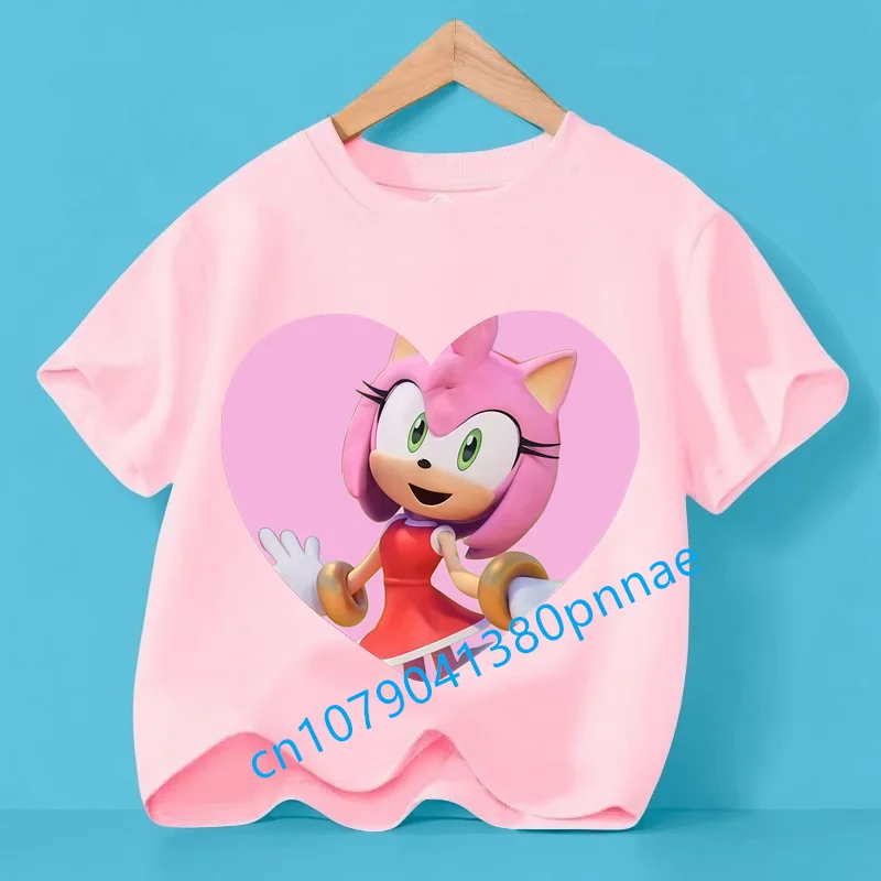

Comfortable for Every Day Easy-Going Comfy Sonic The Hedgehog Boys Girls Summer Tees A Great Choice for Casual Wear Lightweight