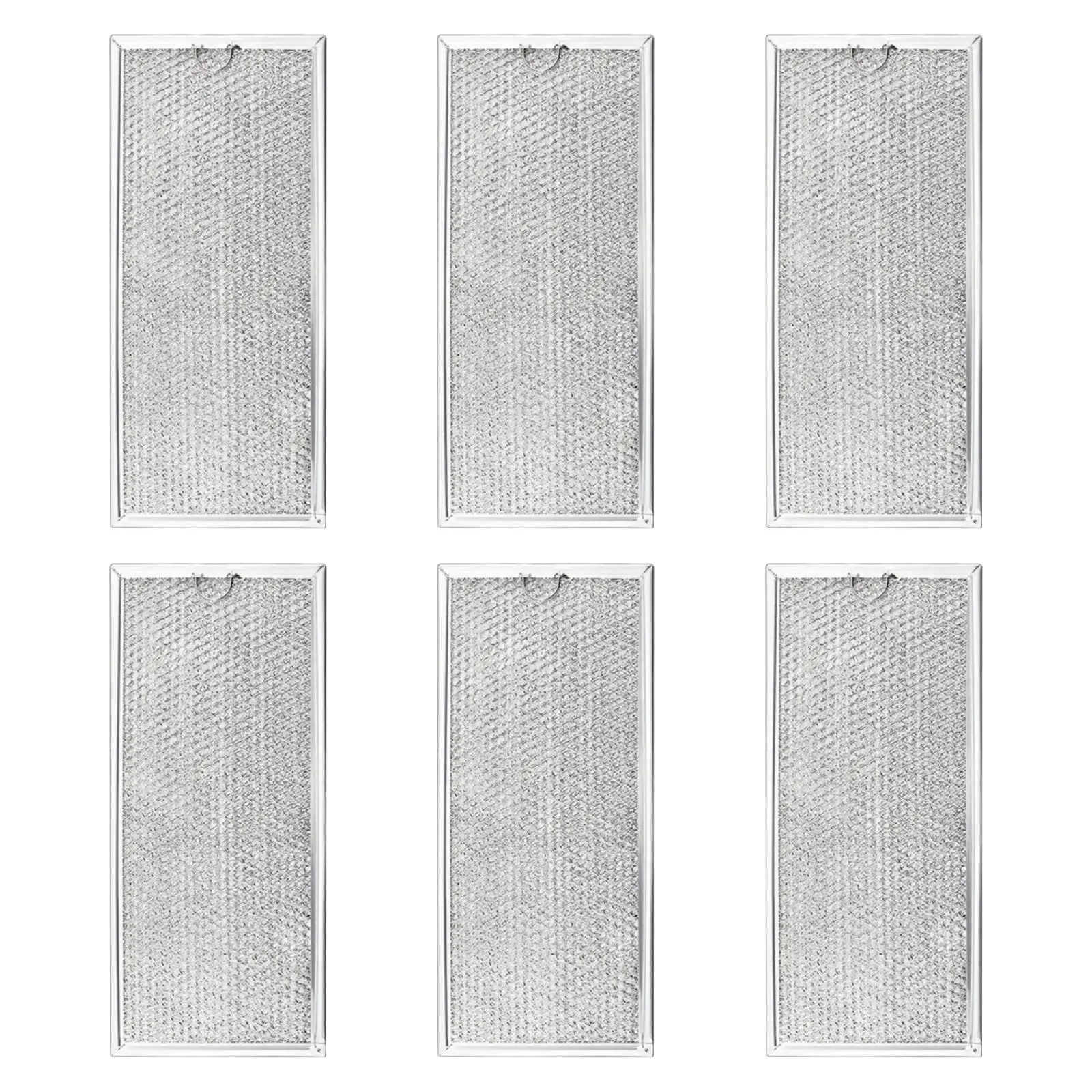 6 Pieces Microwave Filter Replacement Replace Grease Filter for W10208631A