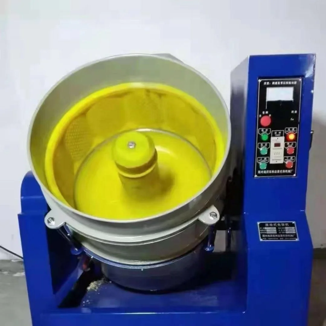 50L High-speed Centrifugal Disk Polishing Machine for Coin Blank & Zamak Belt Buckle Mirror Finishing