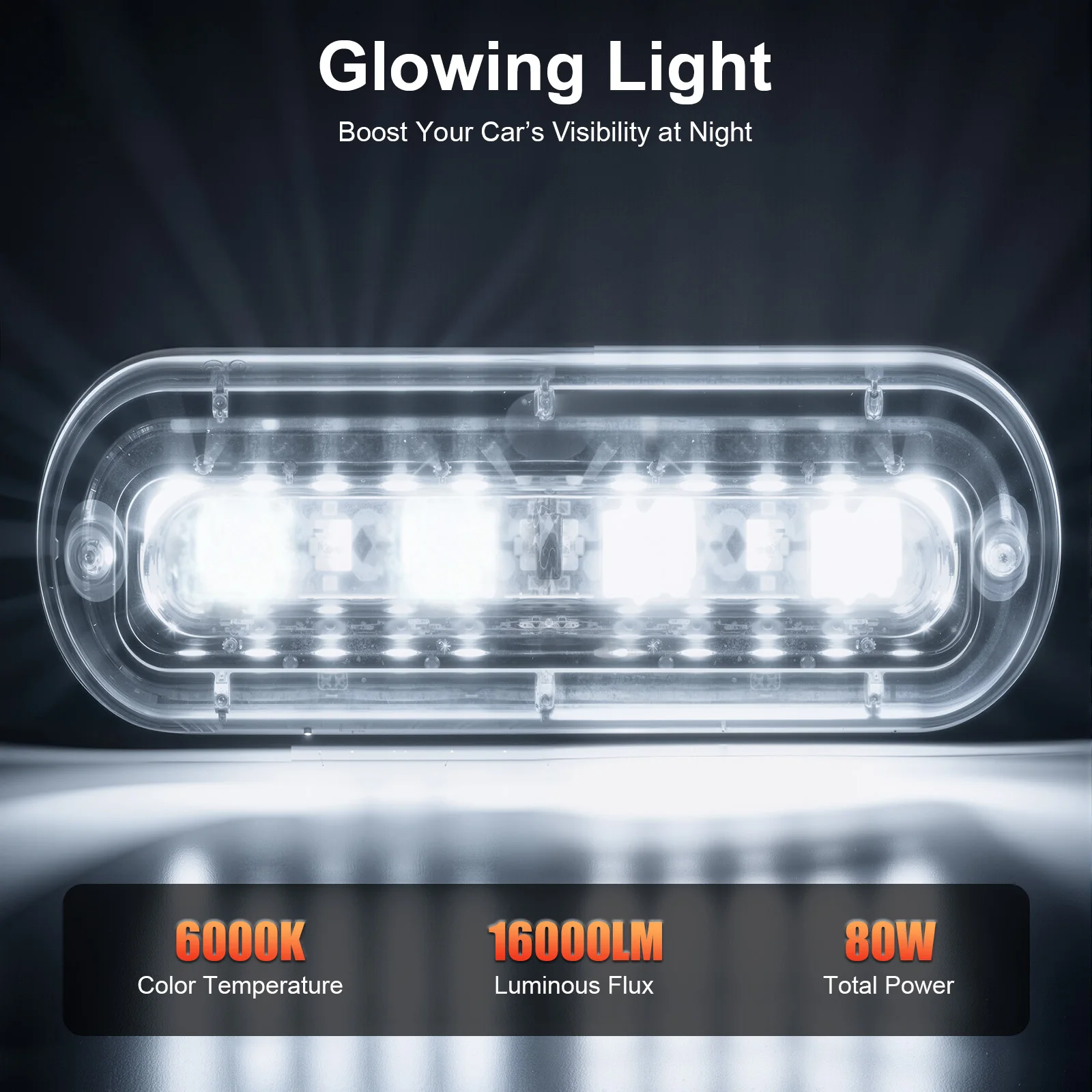 

7 Flashing Patterns Warning Strobe Lamp System Kit w/Control Panel For Construction Emergency Vehicles Trucks SUV Vans Cars