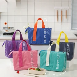 Women Waterproof Insulation Lunch Bag for Kids Thermal Bag Portable Picnic Food Bento Pouch Student Dinner Container Lunch Box