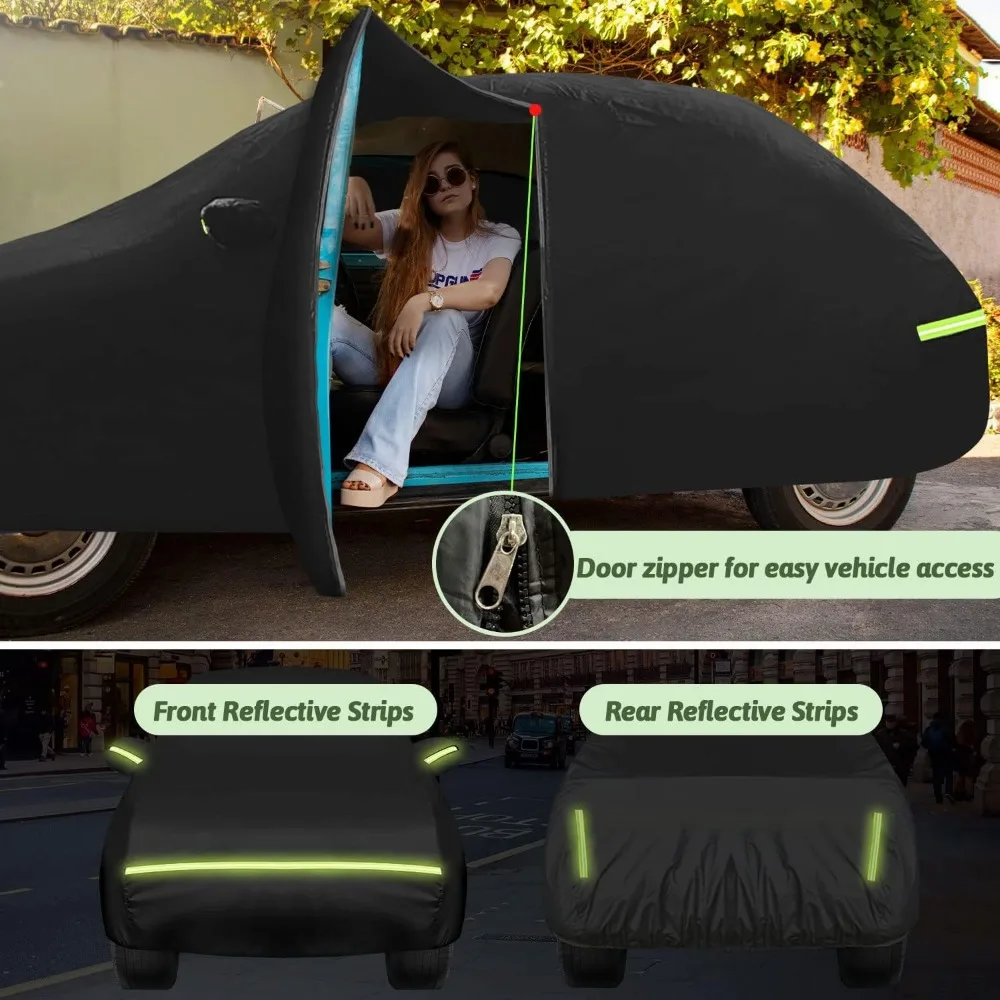 غطاء سيارة خارجي مقاوم للماء مناسب خصيصًا لسيارة بيتل سيدان 1960-1980 ببابين، حماية لجميع الأحوال الجوية