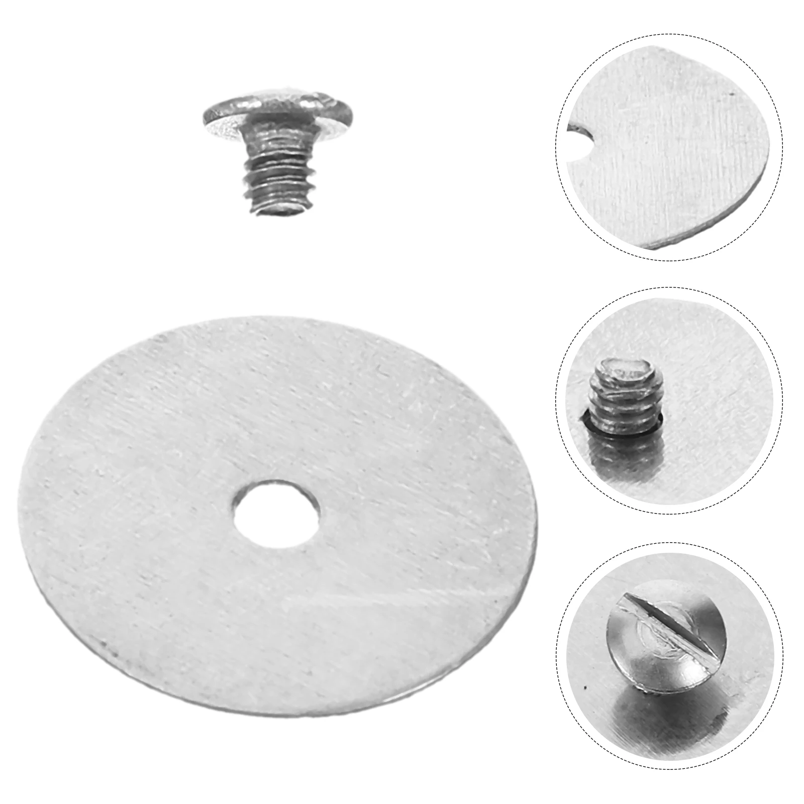 

1 set 1 Set Flute Fastening Screws Metal Stainless Steel Gasket Fixing Replacement Kit Durable Secure Easy Install For Flute