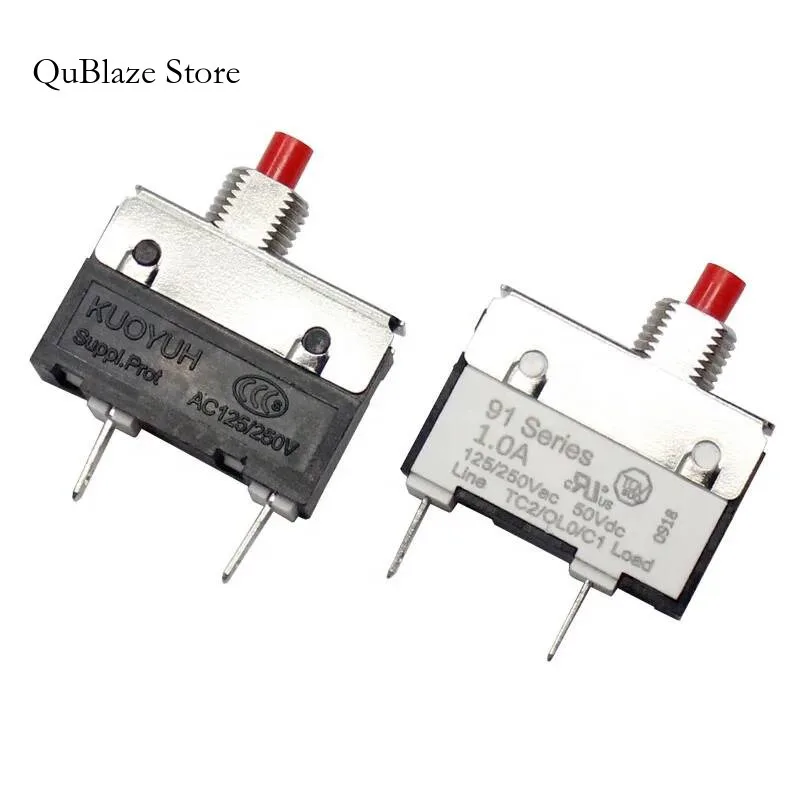 100% Kuoyuh 91 Series 0.5A 1A 1.25A 1.5A 2A 4A 5A 10A Overload Protector Miniature Circuit Breaker Switch