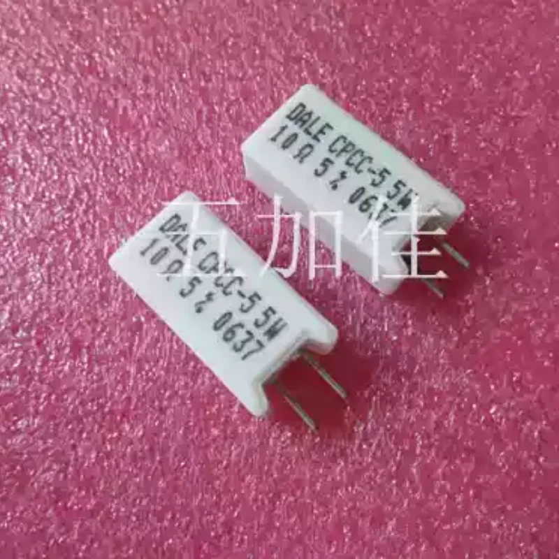 10-100pcs CPCC-5 5W 10R 5% imported from Mexico DALE VISHAY vertical ceramic cement resistor