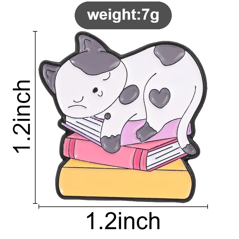 New Edition Puss in Boots Spotted Cat Metal Badge Cartoon Expression Animal Pin Accessories for Clothing Backpacks