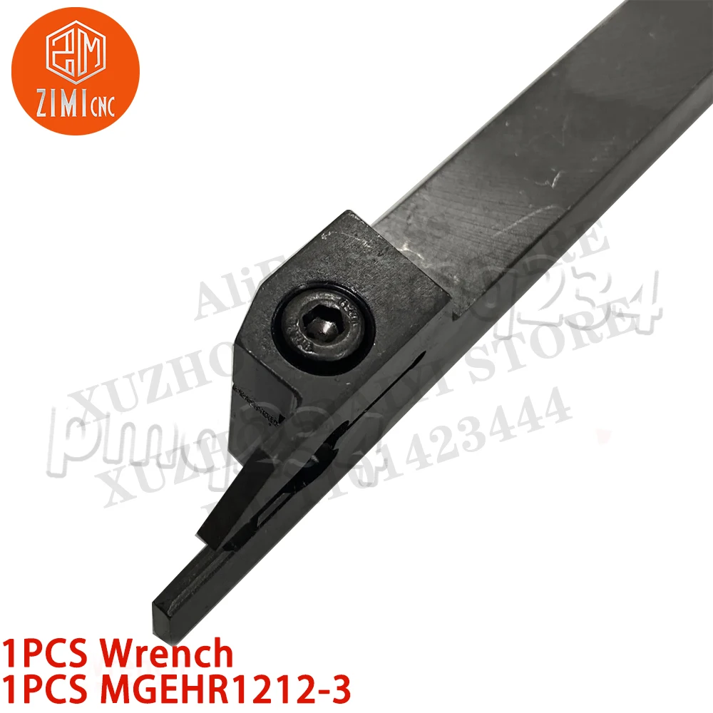 1PCS MGEHR1212-3 커터 외부 그루빙 공구 터닝 홀더 MGMN300용 초경 인서트 CNC 금속 선반 기계적인 자르는 기계