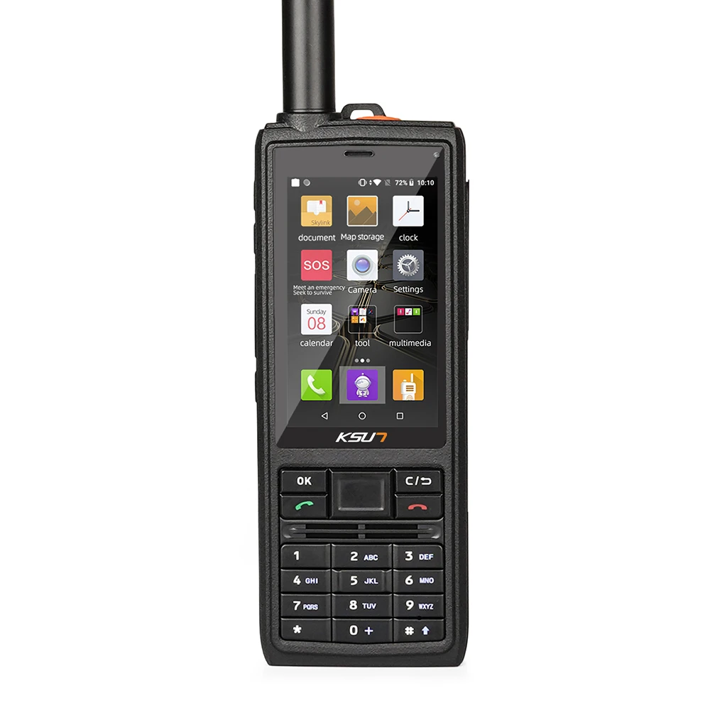 KSUT TD901 IP68 SOS Long Range Handheld GPS Beidou GLONASS Satellite Tian Tong Cell Phone IP68 Walkie Talkie Mobile Phone