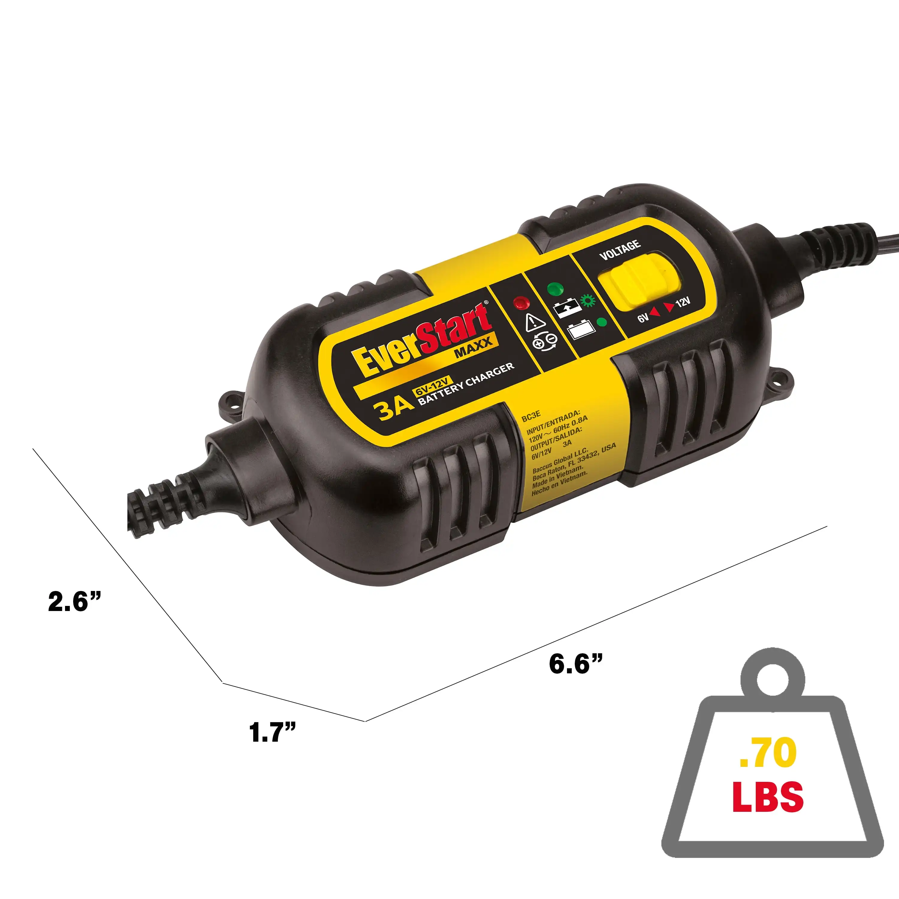 3 Amp 6V/12V   - New