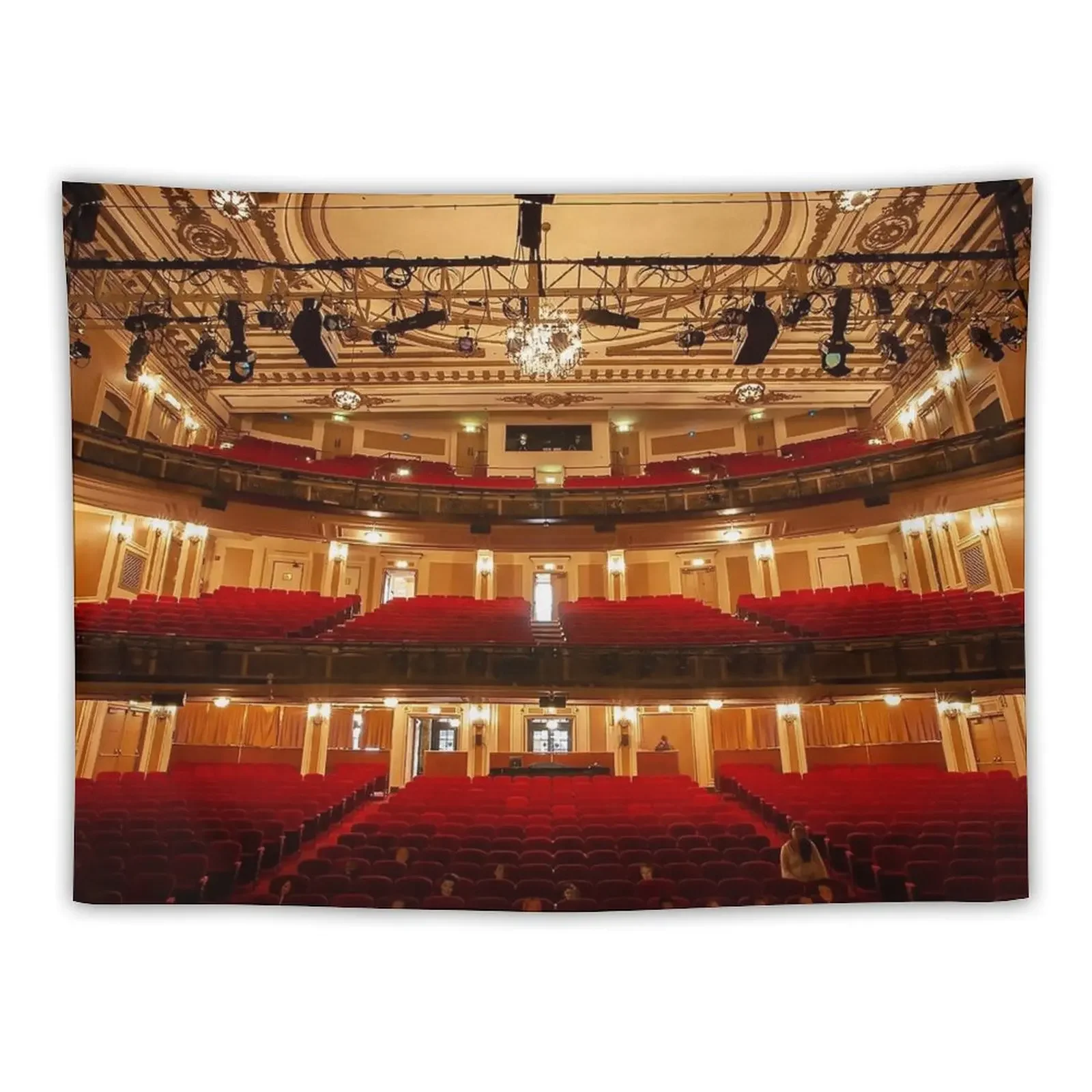 DePaul University Merle Reskin Theatre Tapestry Home Decor Accessories Aesthetics For Room Home Decor Aesthetic Tapestry