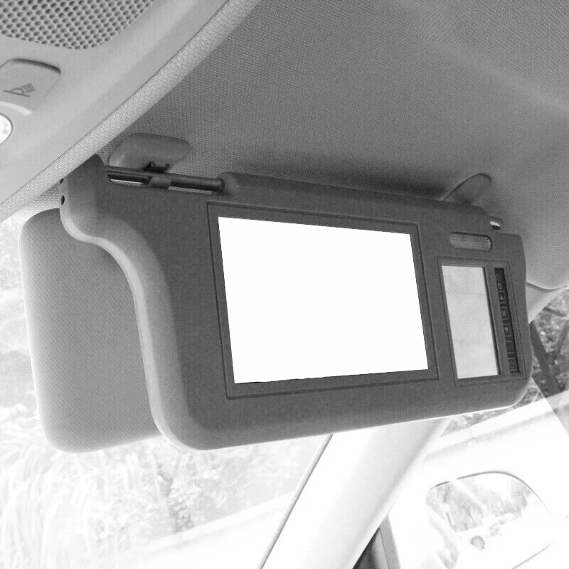 #649O 7 Inch Car Sunvisor Interior Rear View Mirror Screen Lcd Monitor DVD/VCD/AV/TV Player Rear Camera(Right)Sun Visor (gray)